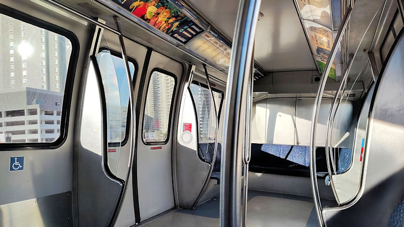 CES 2026 Las Vegas Monorail Empty Interior