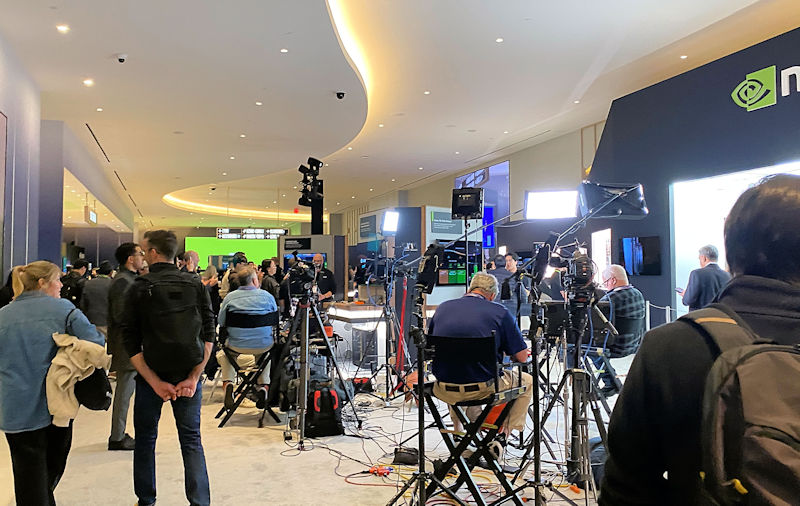CES 2026 NVIDIA Exhibit Interview Area