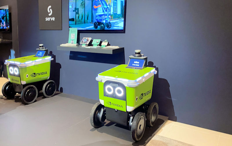 CES 2026 NVIDIA Serve Robotics