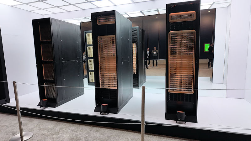 NVIDIA AI Supercomputing Rack NVL72 on Display at CES 2026
