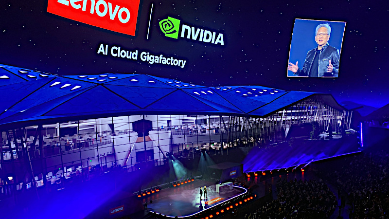 NVIDIA Lenovo Tech World Jensen Huang CES 2026