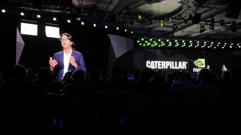 Caterpillar NVIDIA CES 2026 Keynote at the Ventian Palazzo Ballroom
