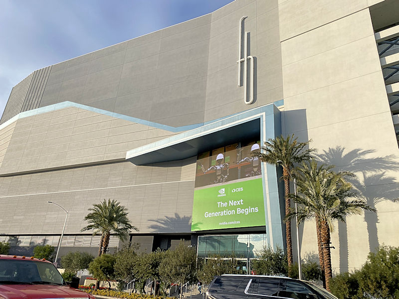NVIDIA CES 2026 Outside Fontainebleau Las Vegas